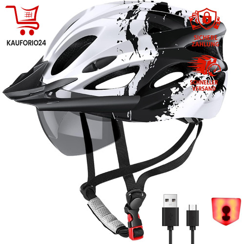 Fahrradhelm urban mit licht - fahrradhelm,