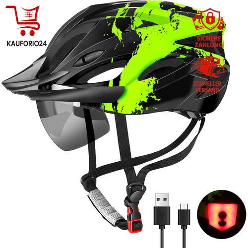 Fahrradhelm urban mit licht - fahrradhelm,