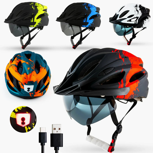 Fahrradhelm mit visier damen - damen, &